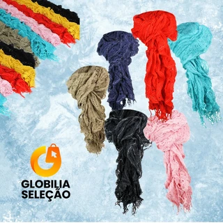 【Desconto 50%】Lenço Cachecol Longo Feminina Quente Fashion Inverno em Oferta na Shopee