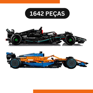 Carro Fórmula 1 Mercedes F1 W14 – Blocos de Montar 1642 Peças – Réplica Realista Tipo Technic