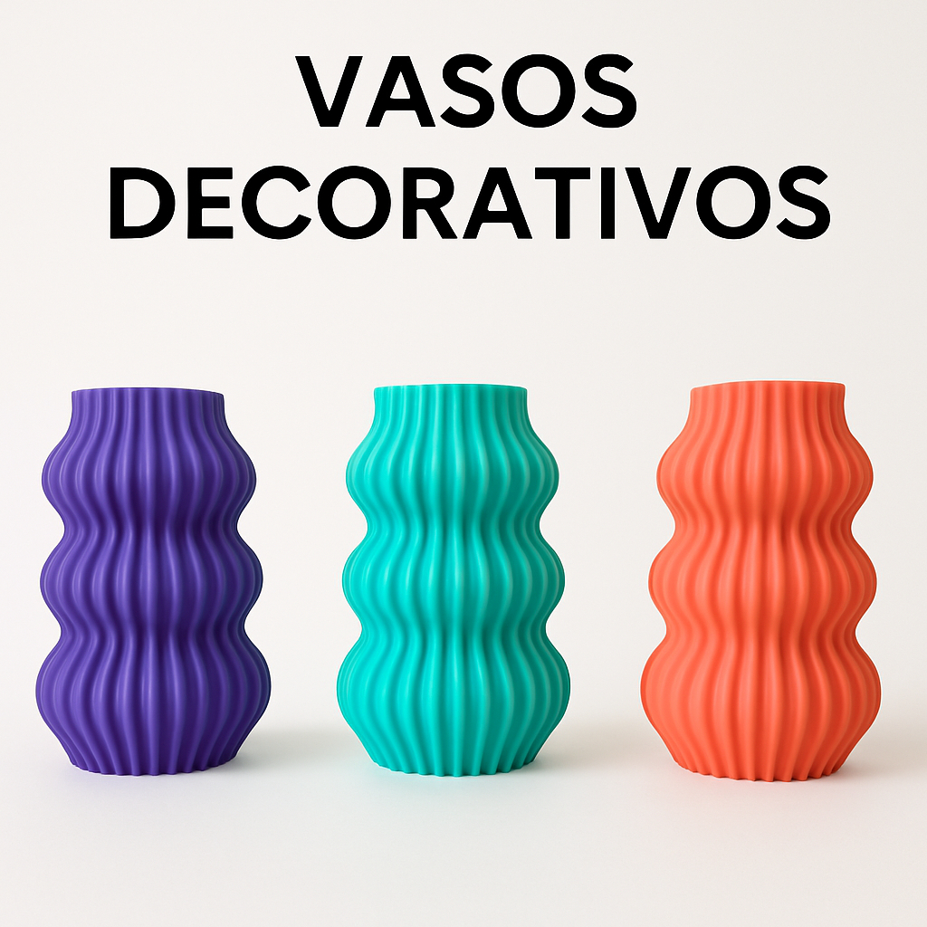 Vaso Decorativo Moderno – Cores Tiffany, Salmão e Lilás | Unidade ou Kit com 3 | Shopee Brasil