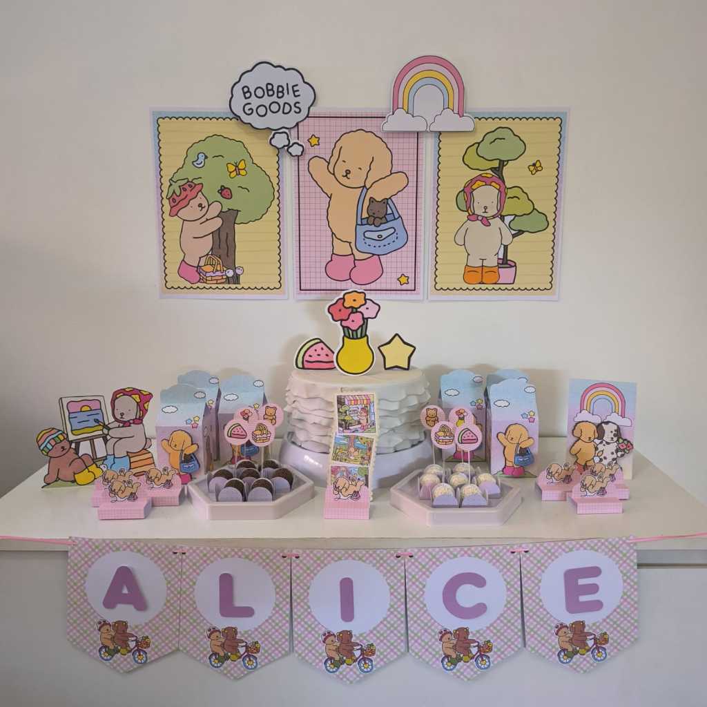 Kit Festa Bob God Menina Personalizado | Só Bolinho 50 itens ...