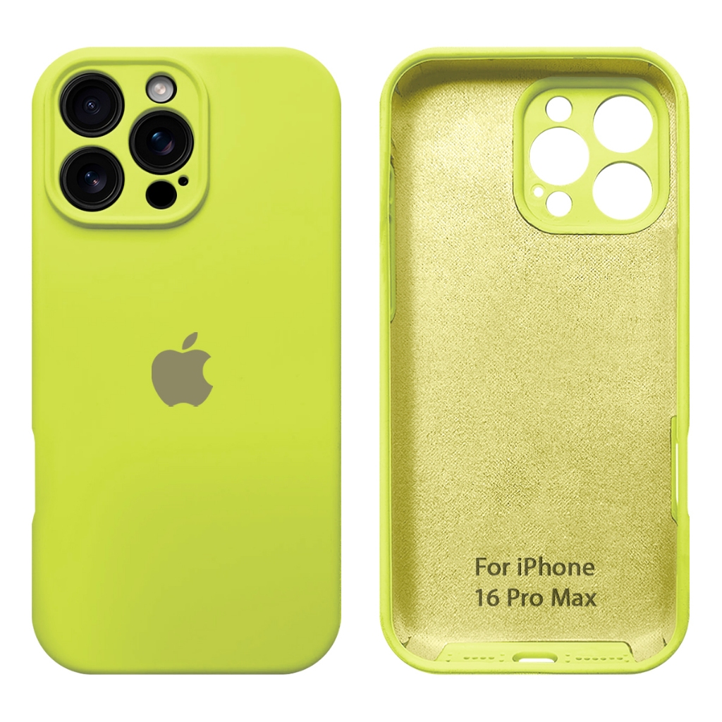 Capa Silicone Aveludado para iPhone 16 Pro Max colorida com