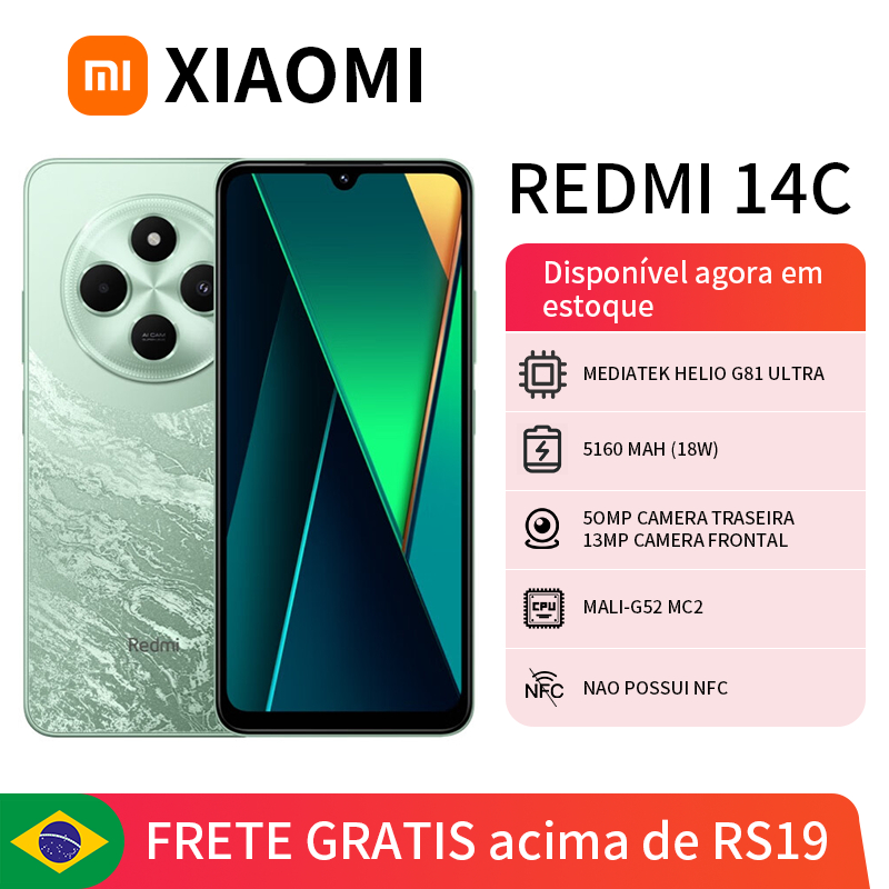 Xiaomi Redmi 14C Dual SIM Dual Standby Smartphone/4/128G/8/256G Global Smart