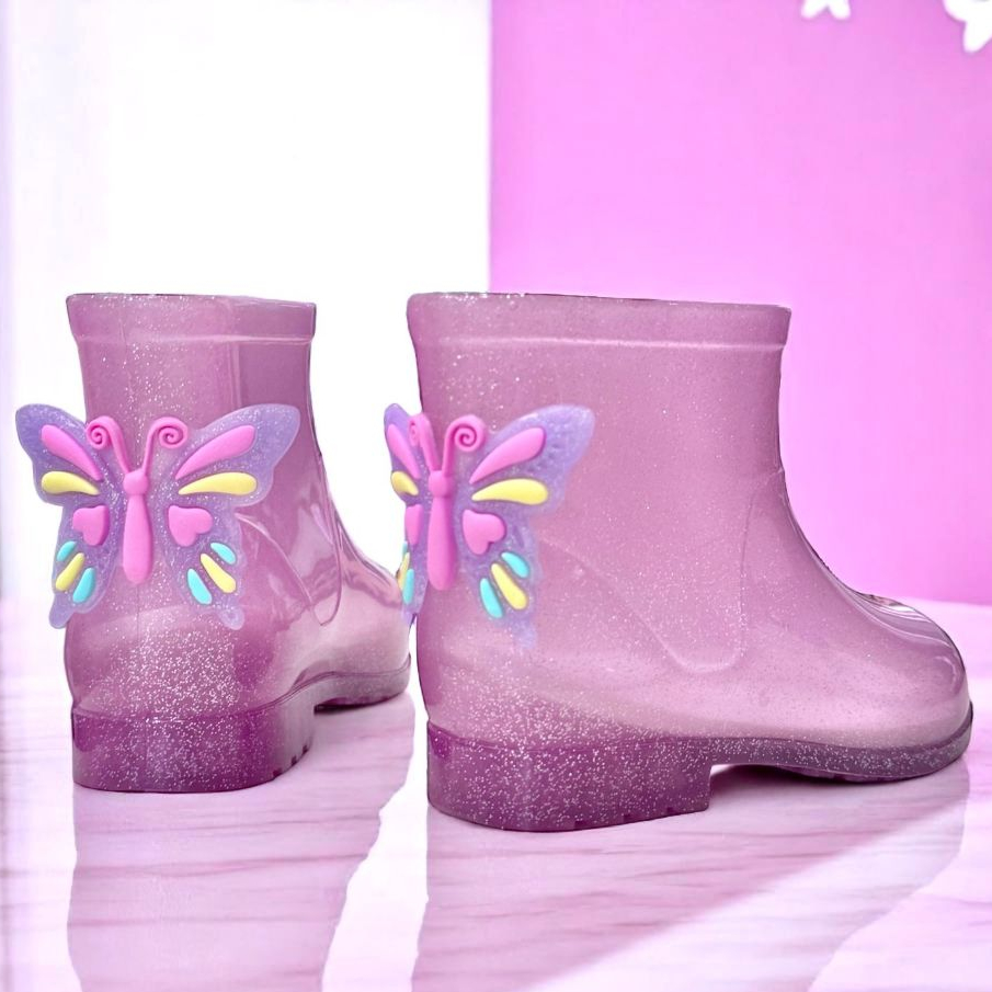 Galocha Botas De Plastico Para NiÃ±o Bota Rosa De CrianÃ§a Mocassim De