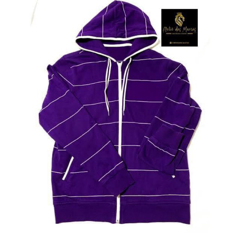 Blusa Moletom Big Roxo Listrada | Shopee Brasil
