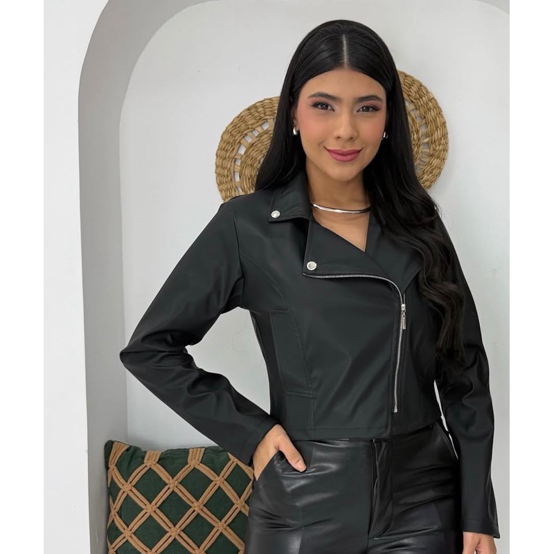 jaqueta couro ecológico | Shopee Brasil