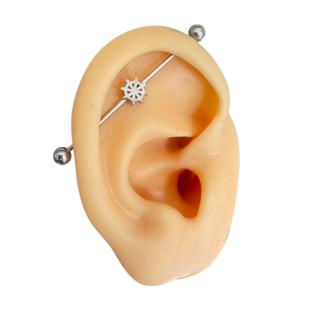 👂 Piercing Transversal Timão - 100% Aço Cirúrgico