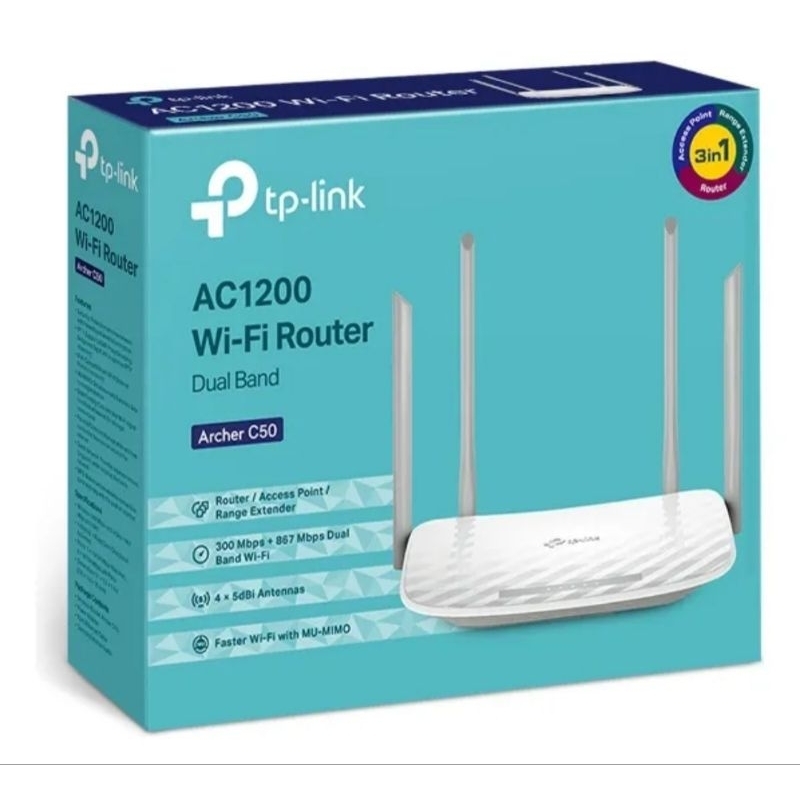Roteador TP-Link Archer C50 Wi-fi 5 Dual Band AC1200