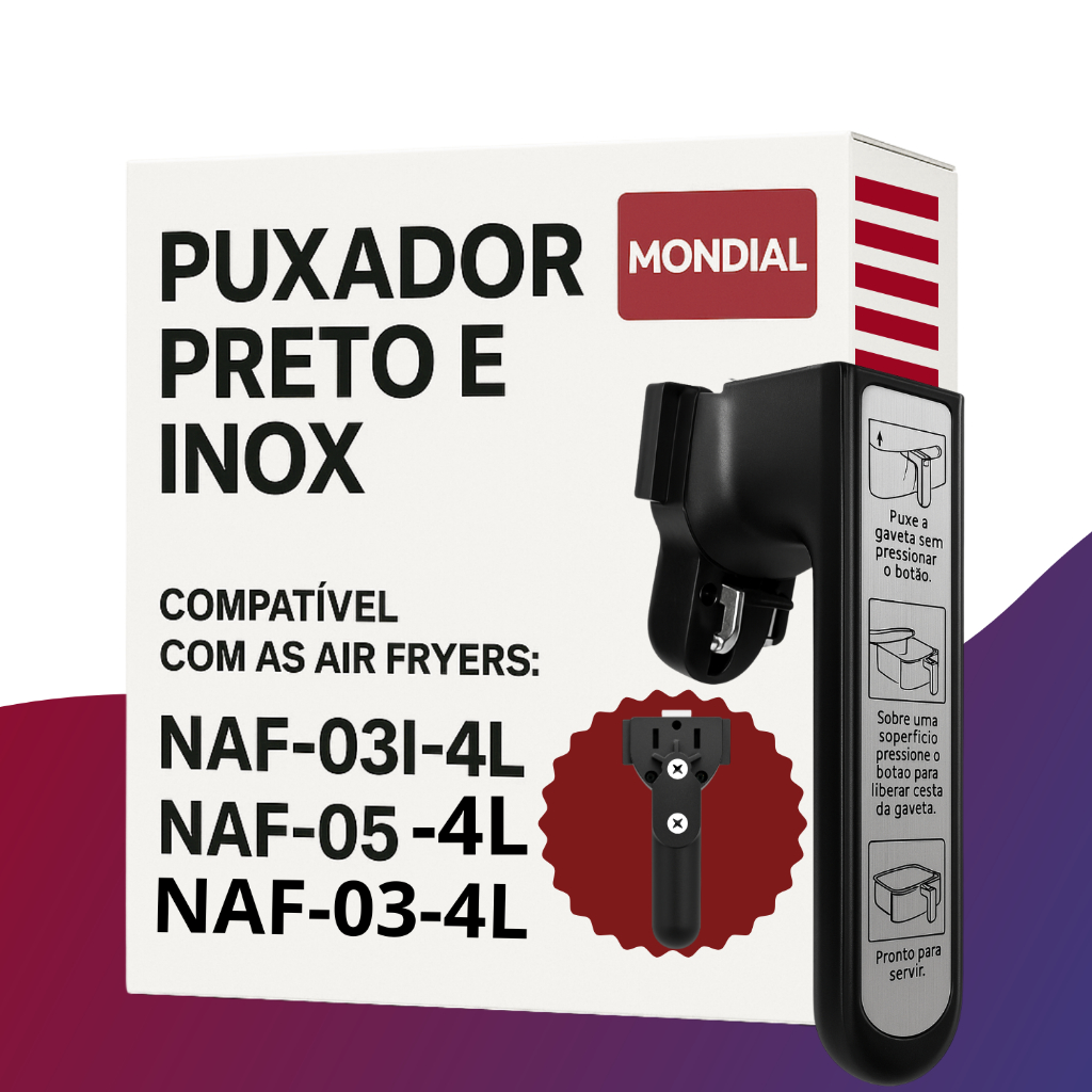 Alça Puxador P/ Fritadeira NAF-05 NAF-03 4 L Air Fryer Mondial