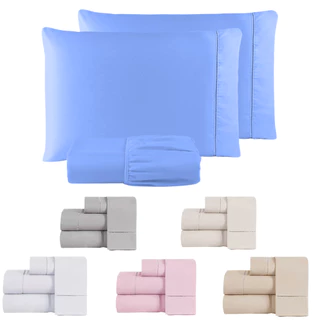 Jogo de Lençol 100% algodão 200 fios Ponto Palito casal queen king Solteiro 03 Peças para cama box em Oferta na Shopee