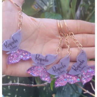 Kit chaveiro borboleta personalizado para mimo e lembrancinhas em resina em Oferta na Shopee