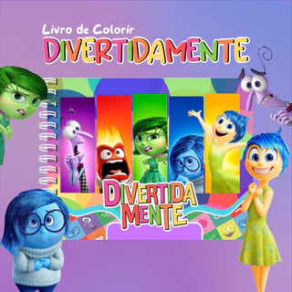 Livro De Colorir Divertidamente Capa Dura 50 Folhas de 180g