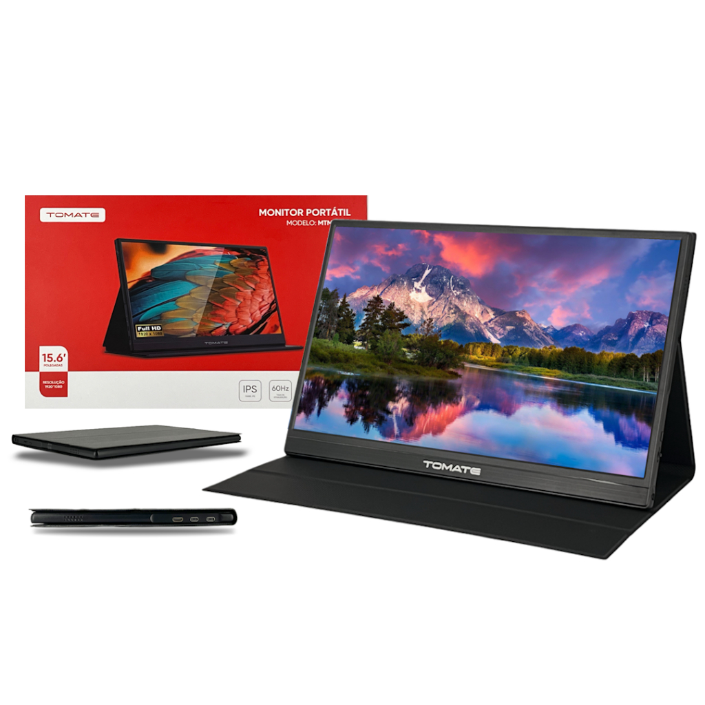 Monitor Portátil 15.6" Full HD IPS – HDMI/USB-C – Super Leve e Compacto ...
