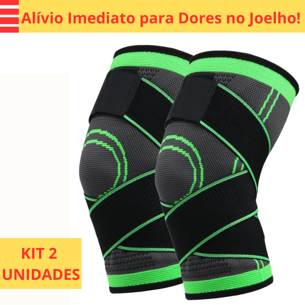 Kit 2 Joelheiras Ortopédicas para Artrose e Dor no Joelho ...