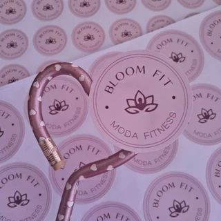 100 Adesivos Redondos Personalizados 5x5 cm | Logo ou Arte | Papel Fotográfico Adesivo