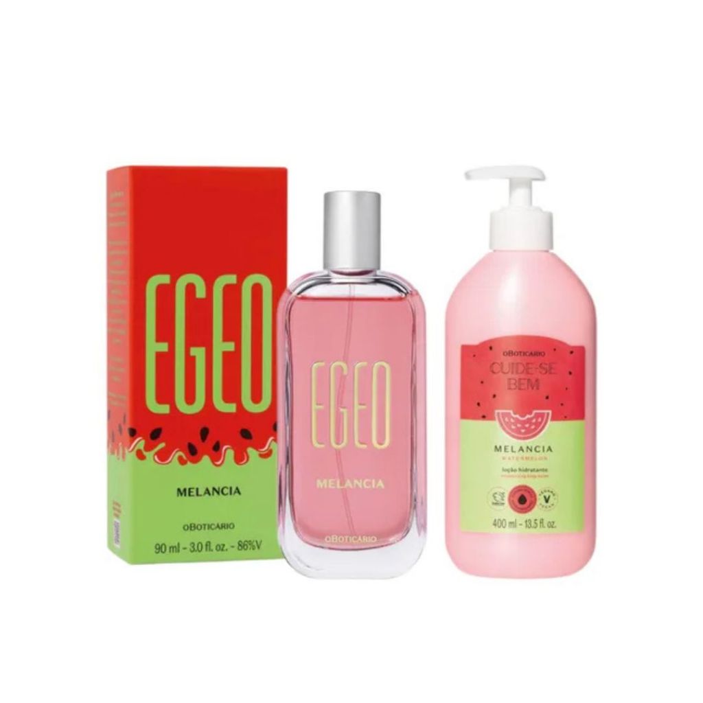 Kit Fantastico de Perfume e Hidratante Feminino Egeo Melancia