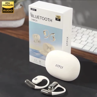 ATFLY Fone De Ouvido Bluetooth 5.4 TWS Fones Esportivos Sem Fio Estéreo HiFi IPX4 À Prova D'água Com Microfone Toque
