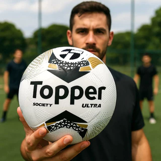 Bola de Futebol Society Topper Ultra Colagem Dupla Oficial