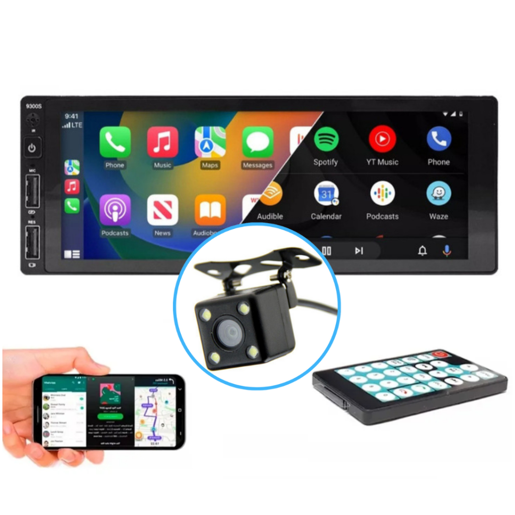 Multimídia Mp10 Espelhamento Android Auto e Apple Carplay Com Fio e ...