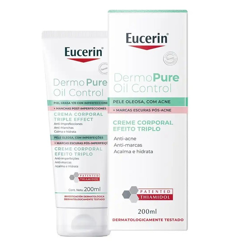 Creme Corporal Eucerin Dermo Pure Oil Control Efeito Triplo 200ml ...