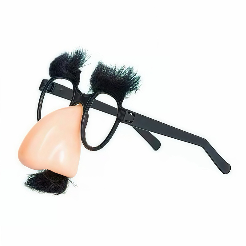 KIT Óculos Nariz Sobrancelha Bigode Disfarce Festa Halloween Kid