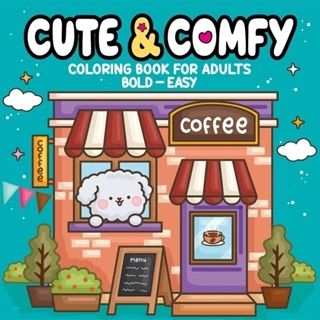 Cute and Comfy Livro de Colorir Para Adutltos | Coloring Book For Adults 03 em Oferta na Shopee