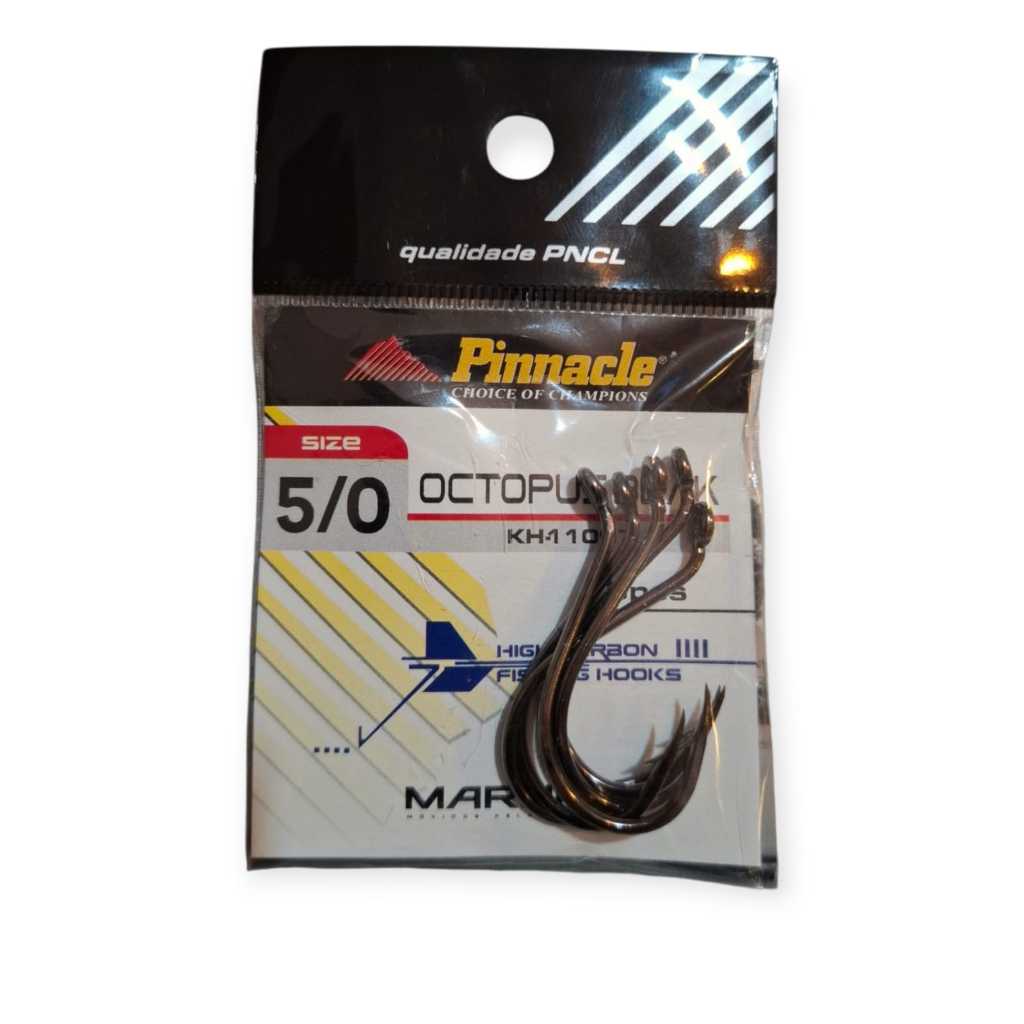 Anzol Octopus Beak Com Fisga Vários Tamanhos Pinnacle Pesca Leve À