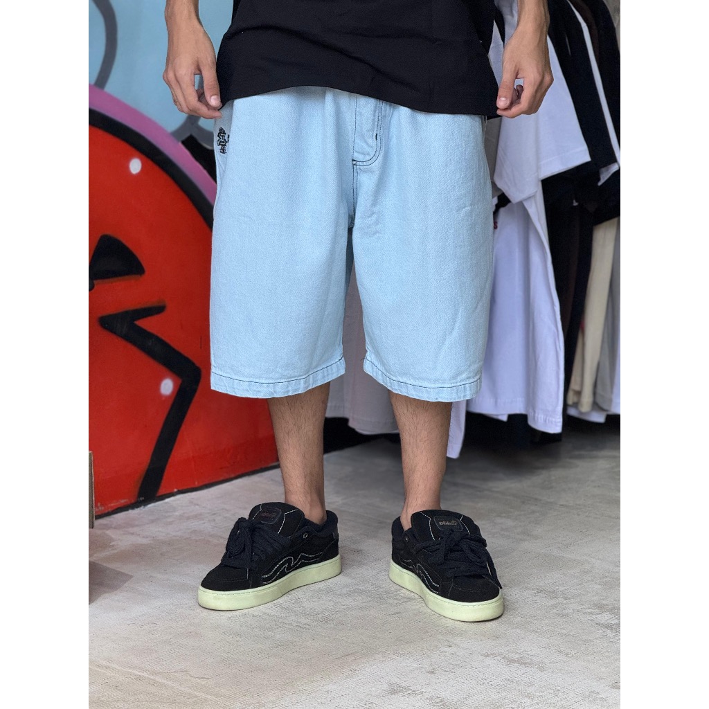 Bermuda Homme En Felpa (Sweat) Baggy The Blueskin - Style Hip Hop, Rap, Skate - Noir
