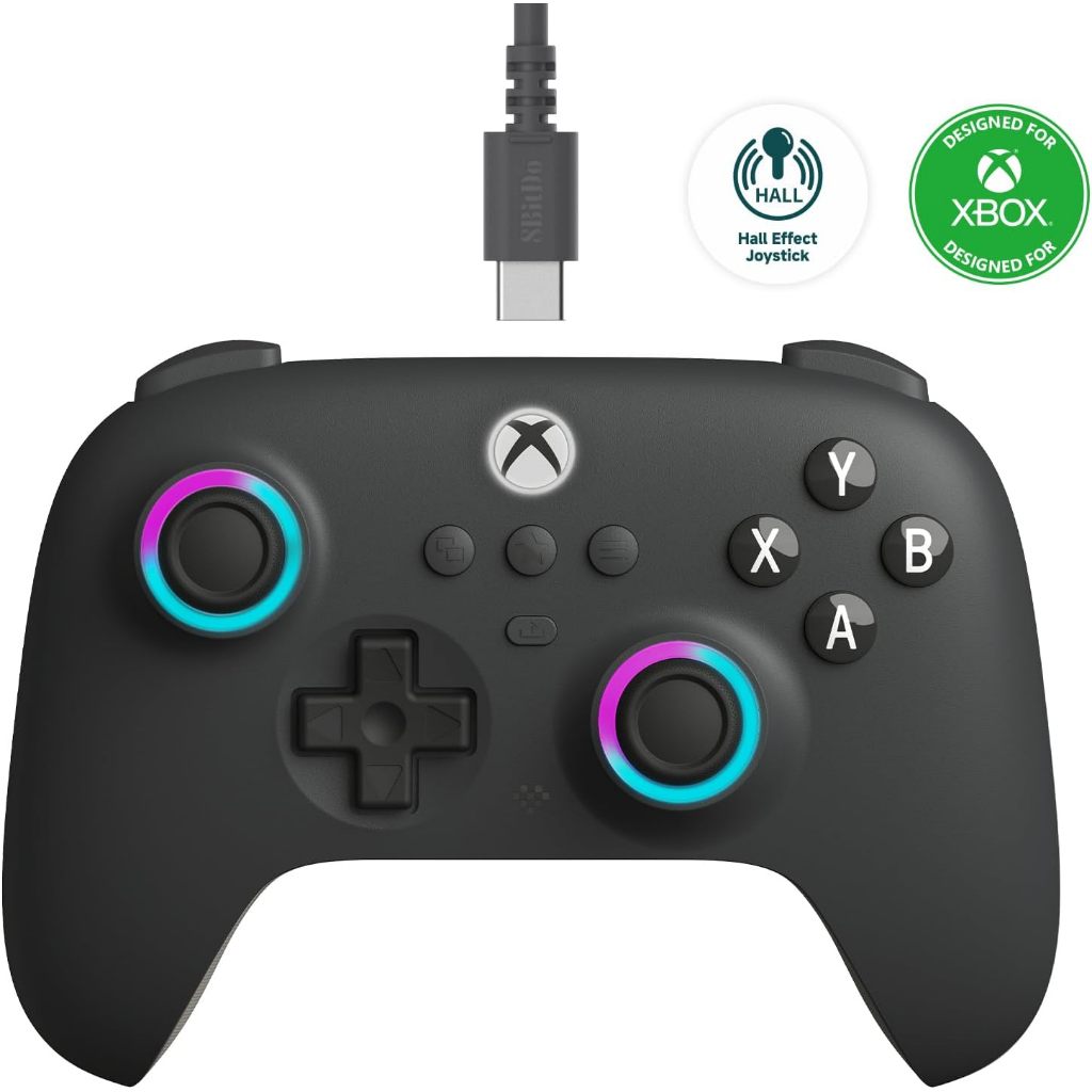 Controle 8BitDo Xbox Séries S e X Xbox One e Windows