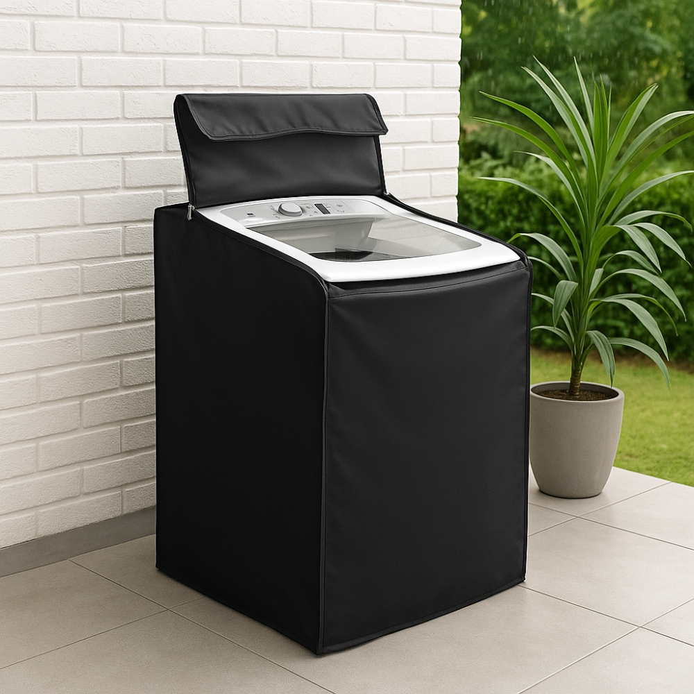 Capa Impermeável Lavadora Abertura Superior Zíper Lisa 8 a 15Kg Consul Brastemp Electrolux