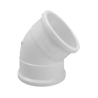 Pacote 25 unid Joelho PVC 45° Para Tubo Esgoto 40mm Fortlev em Oferta na Shopee