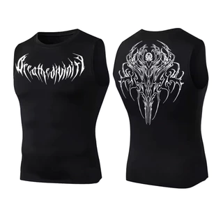 Camiseta Regata Compressão Academia Treino Justa Símbolo Gótico Breath e Divinity Moda Fitness