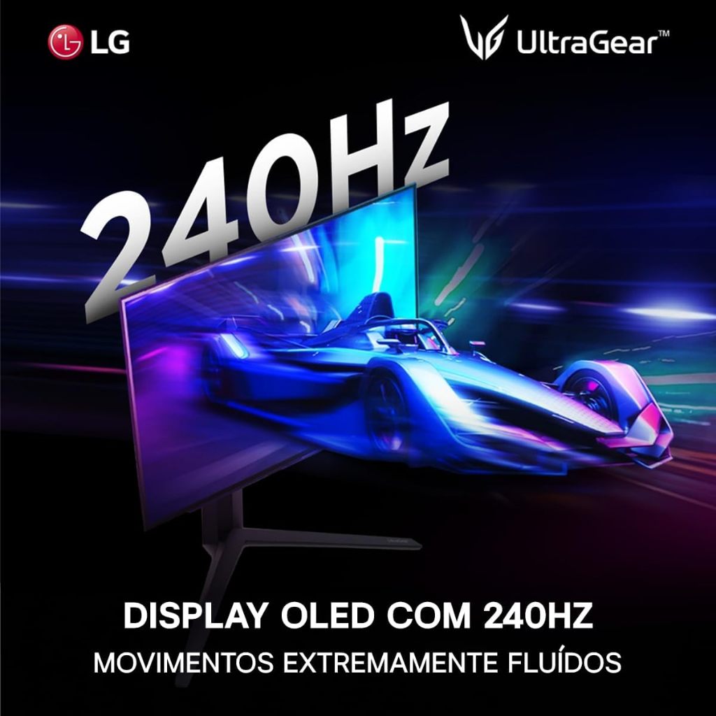 Monitor Gamer LG UltraGear OLED 27”, QHD, 240Hz, 27GS95QE-B