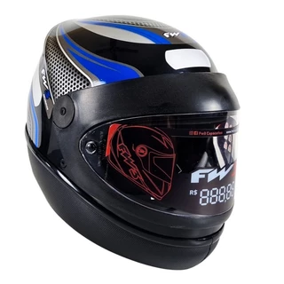 CAPACETE MOTO BARATO FW3 AUTOMATIC FECHADO NOVO AZUL MASCULINO SUPER PROMOÇÃO ENTRADA TOP QUALIDADE