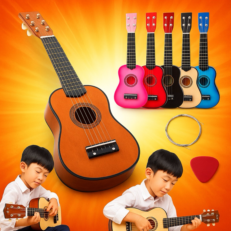 Violão Infantil Cordas de Aço Mini Violão Brinquedo Para Crianças ...