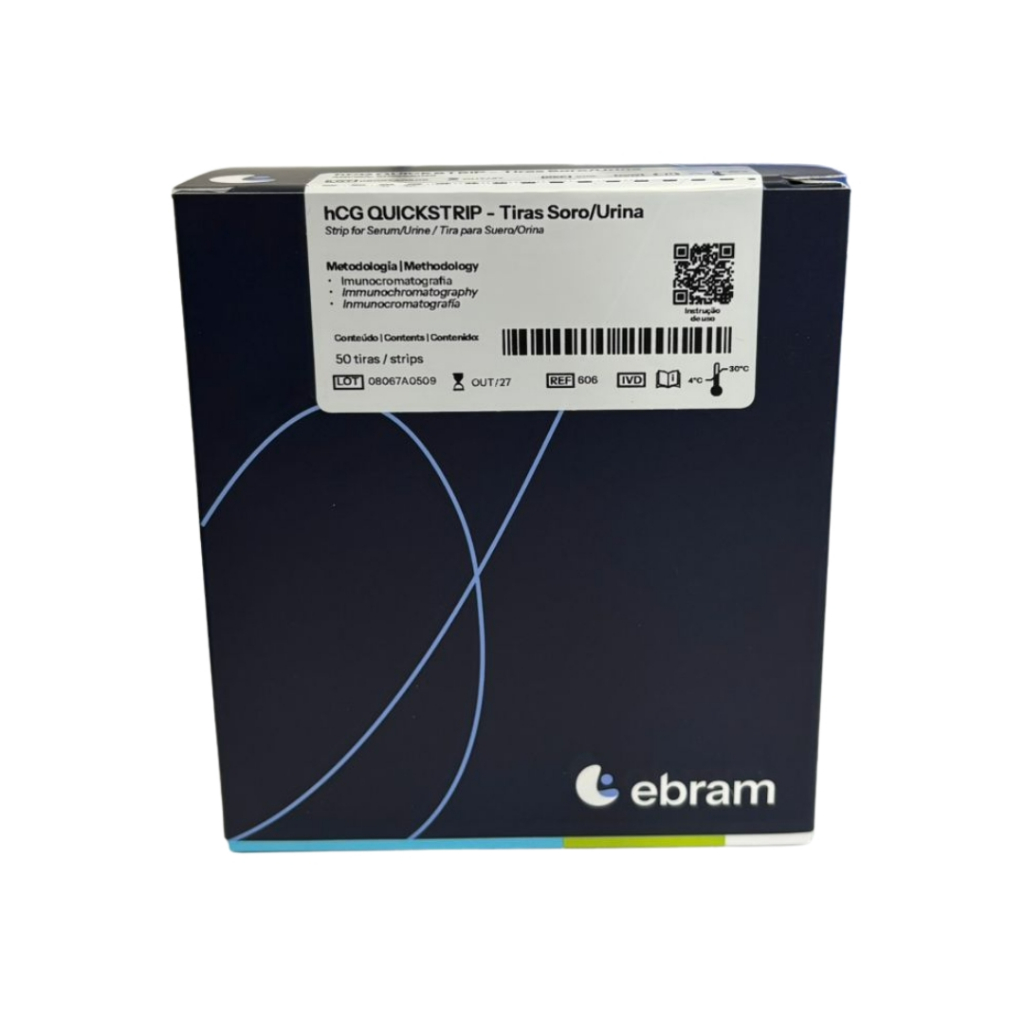 Teste De Gravidez C/50 Tiras- Ebram | Shopee Brasil