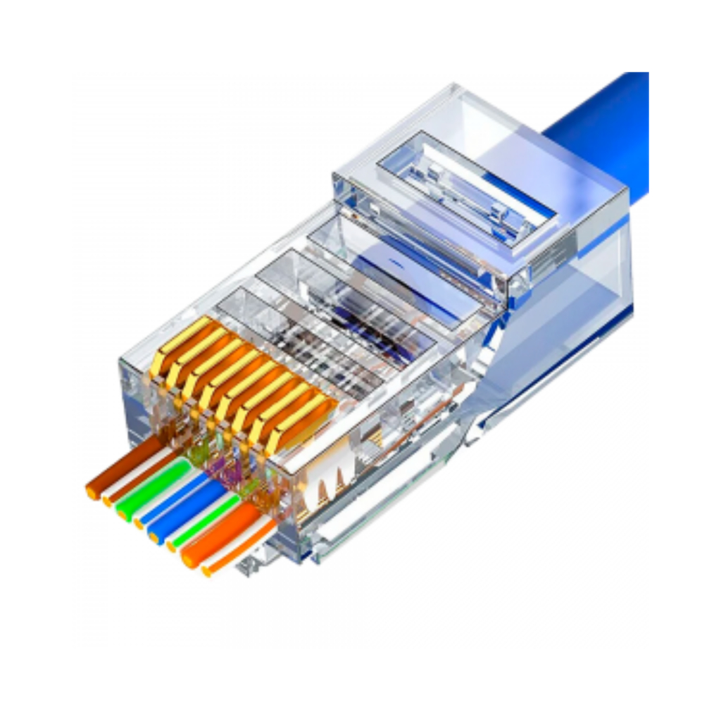 Kit 30 Conectores RJ45 Cat6 EZ Crimp de Passagem | Alta Performance p ...
