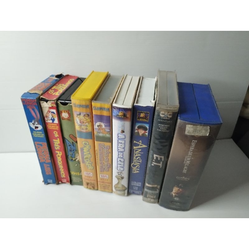 9 Fita VHS de Filmes Clássicos (Originais Década de 90, para