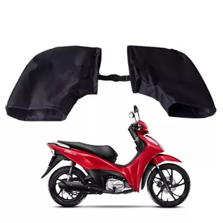 luva Fixa de Guidão Polaina Protetor de Mão para Biz e Scooters Térmica Forrada Resistente a Chuva e Frio