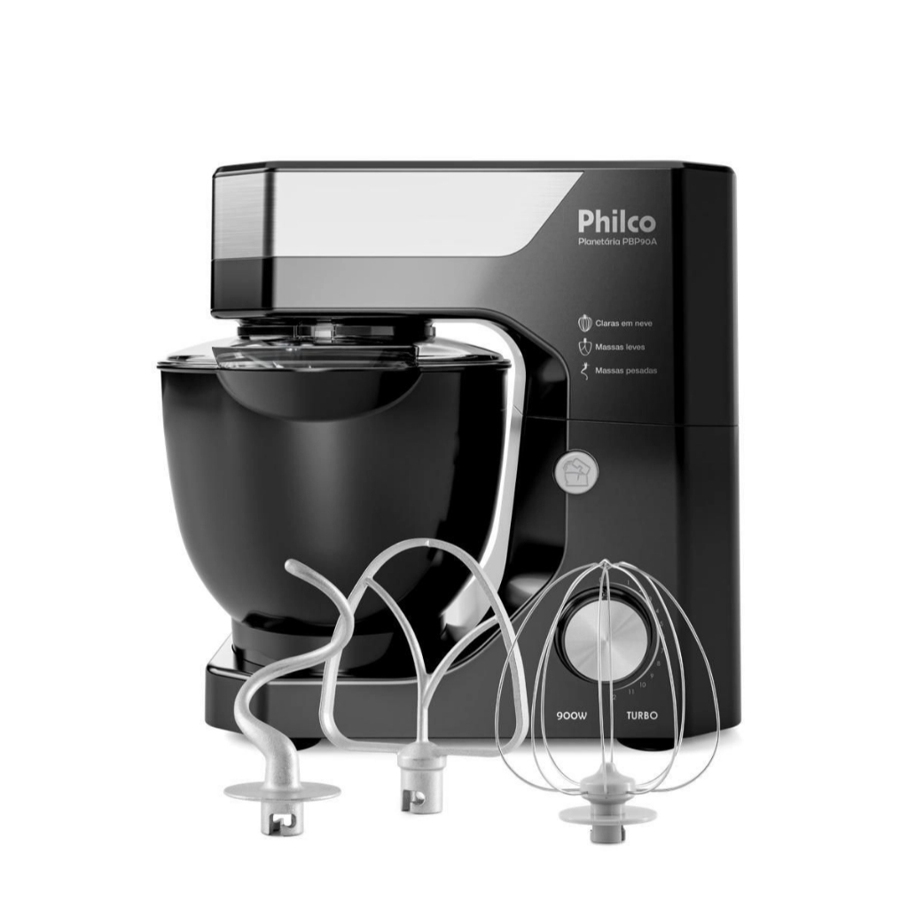 Batedeira Planetária Philco Pbp90a 5l 12 Velocidades 900w 22