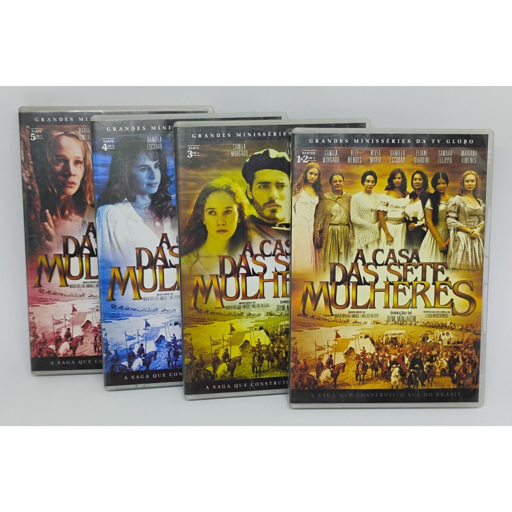 Mini Série Completa - A casa das Sete Mulheres - 5 DVDs | Shopee Brasil