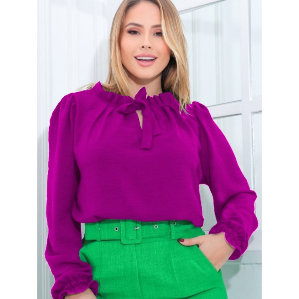 Brás Loja So De Blusas Femininas Blusa Feminina Social Manga Longa