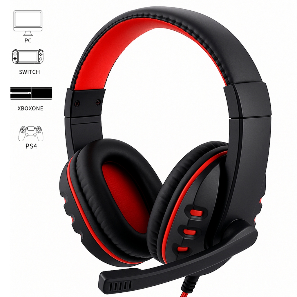 Fone Headset Gamer 7.1 Microfone Controle P2 Profissional Jogo Pc Note Celular Ps4