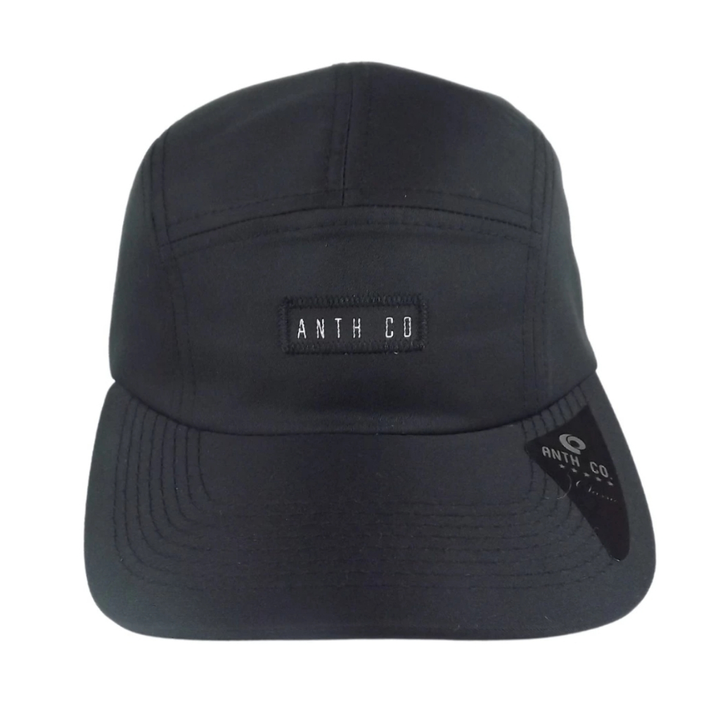 Boné Anth Co. Aba Curva Five Panel Strapback Fita Logo Preto Water ...