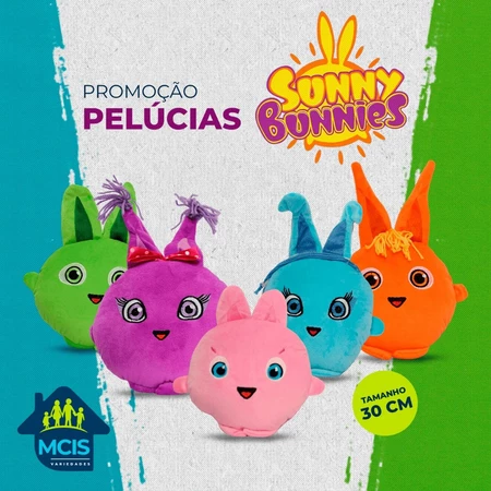 SUNNY BUNNIES DE PELUCIA.''"" CINCO PERSONAGENS""