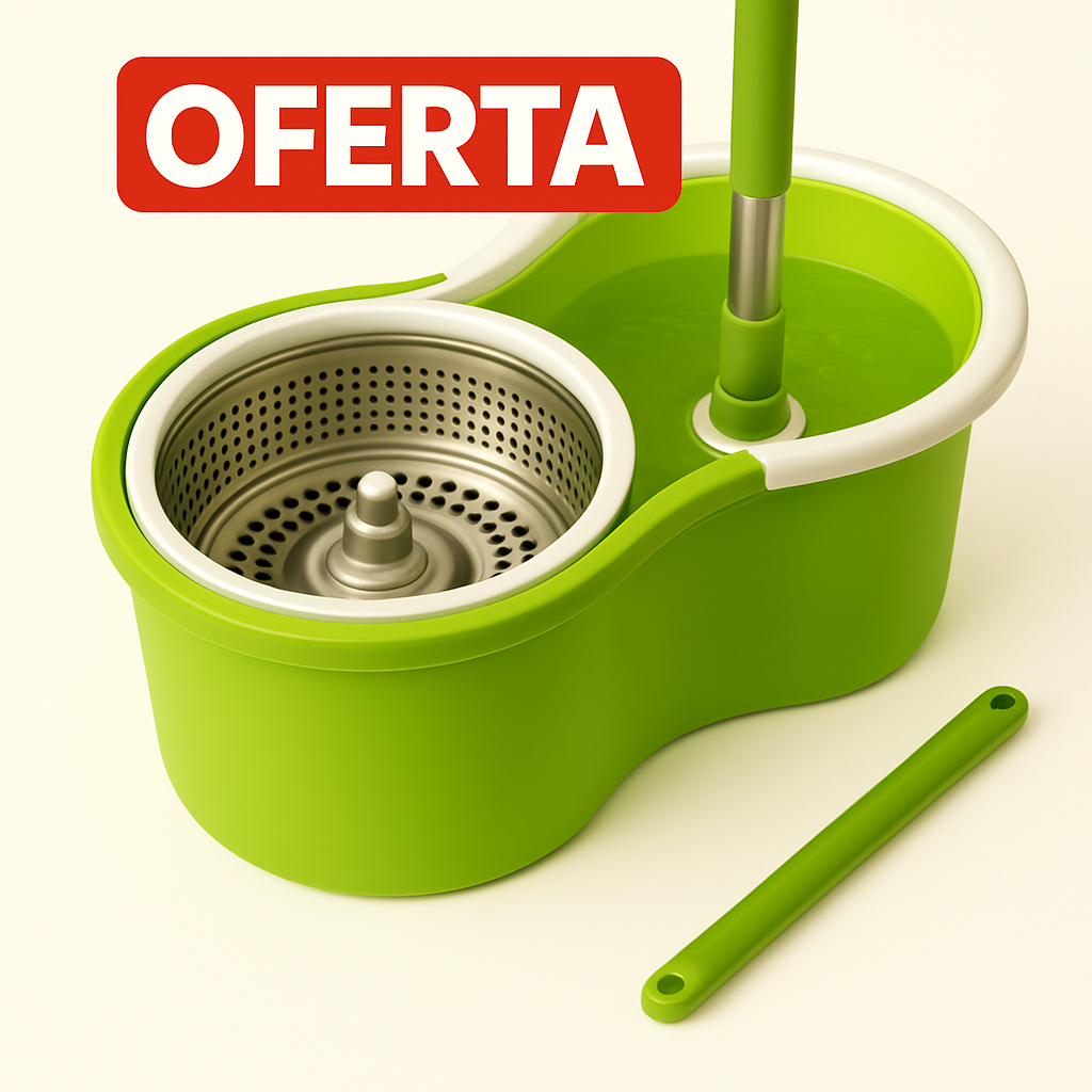 MOP INOX Giratorio (13 LITROS GRANDE) CABO FLEXIVEL Inox Verde | Shopee ...