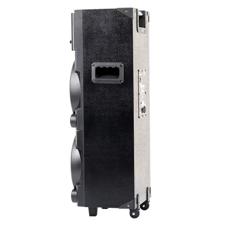 Caixa de Som Amplificada ACA 1101 Black Duplo 8 | AUX/USB/CARD, Bluetooth, Preto, 1100W RMS