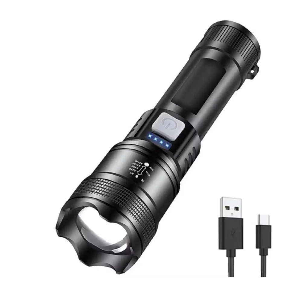 Lanterna Tática Recarregável Onex Lan 7059 LED P50 1200 Lúmens