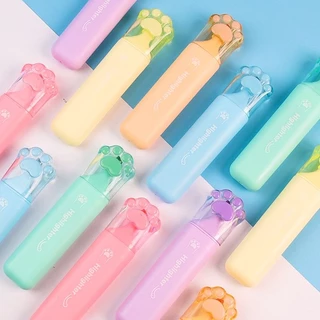 Kit 10 Pacotes/Com 6 Peças Mini Marcador De Texto / Kawaii Desenho Fofo Marca Texto em Oferta na Shopee