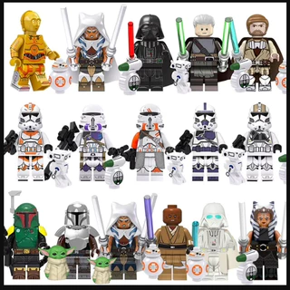 Bloco de Montar "Estilo Lego" - Star Wars - Personagens Variados
