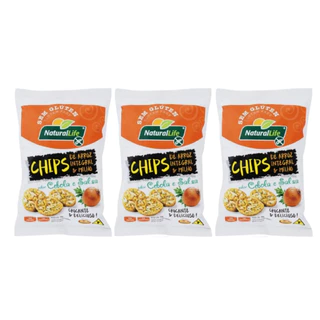 Kit 3 Chips Arroz Cebola E Salsa Sem Glúten Kodilar 70g